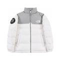 The North Face 1992 Patch Color Block Puffer Jacket | Grey & White | Women's & Men's Streetwear Style