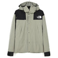 The North Face Men's Hooded Mountain Jacket | Sage Green & Black Color Block
