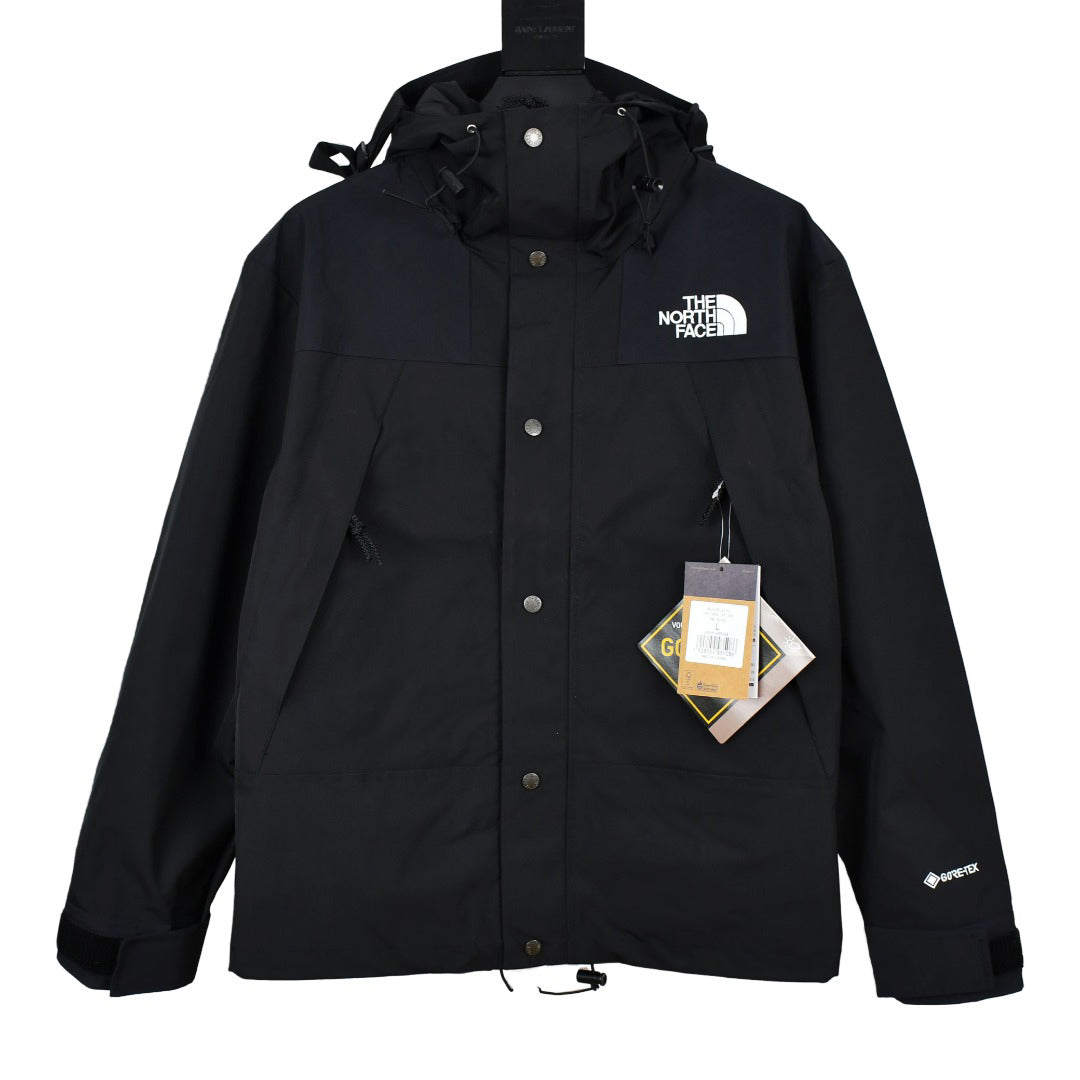 The North Face Men's GORE-TEX Hooded Mountain Jacket | Solid Black Outerwear