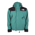 The North Face Women's Men's GORE-TEX Hooded Mountain Jacket - Teal Green & Black Color Block Waterproof Shell