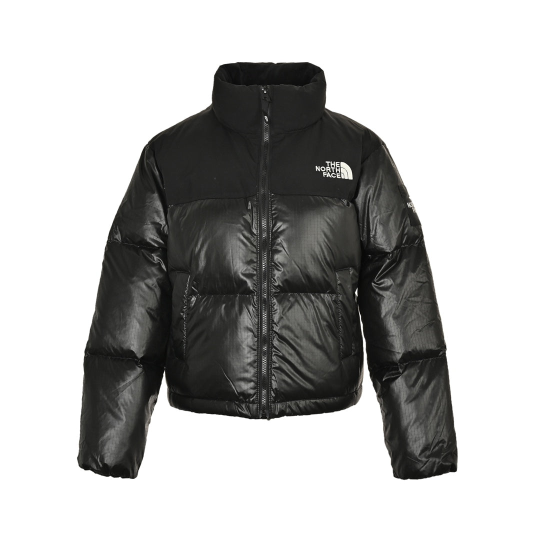 The North Face Women's Cropped Puffer Jacket | Shiny Black Streetwear