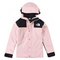 The North Face Women's Men's Hooded Mountain Jacket - Pink & Black Color Block