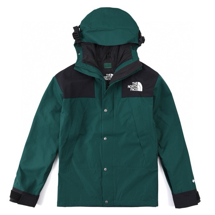 The North Face Mountain Jacket Dark Green Black Color Block