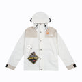 The North Face Men's GORE-TEX Hooded Mountain Jacket | White & Beige Color Block