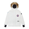Canada Goose Women's Men's Fur Hood Parka Jacket - White
