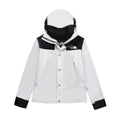 The North Face Women's Men's GORE-TEX Hooded Mountain Jacket - White & Black Color Block Waterproof Shell