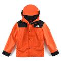 The North Face Women's Men's GORE-TEX Hooded Mountain Jacket - Orange & Black Color Block Waterproof Shell