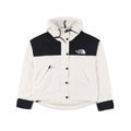 The North Face Women's Cropped Hooded Jacket | Off White & Black Color Block | Men's Styling Inspiration
