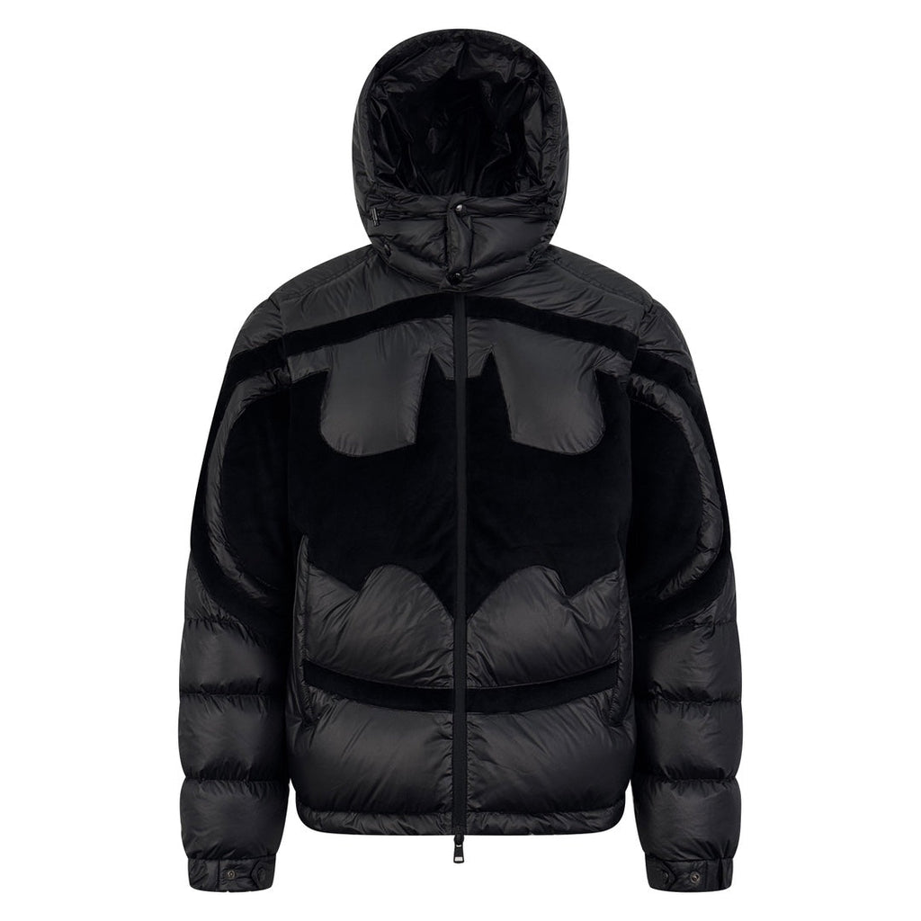 Moncler x Batman Women's Men's Hooded Down Jacket - Black