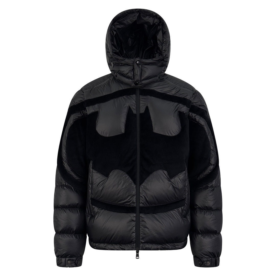 Moncler x Batman Women's Men's Hooded Down Jacket - Black