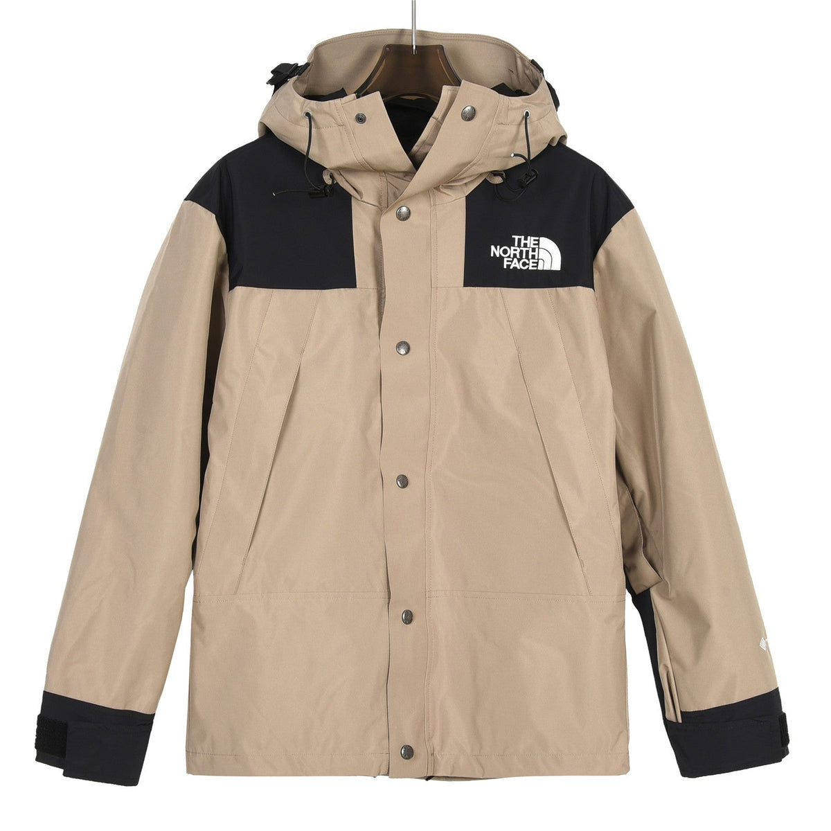 The North Face Men's Hooded Mountain Jacket | Khaki & Black Color Block