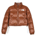 The North Face Cropped Puffer Jacket – Shiny Brown | Women's & Men's Styling