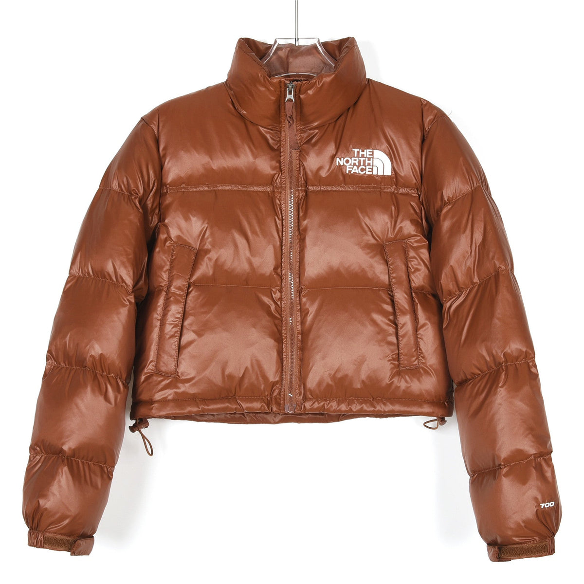 The North Face Cropped Puffer Jacket – Shiny Brown | Women's & Men's Styling