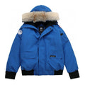 Canada Goose Women's Men's Fur Hood Down Bomber Jacket - Royal Blue