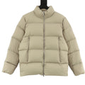 Moncler Women's Men's Stand Collar Puffer Down Jacket - Khaki