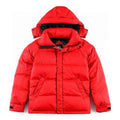 Canada Goose Women's Men's Short Hooded Down Jacket - Red
