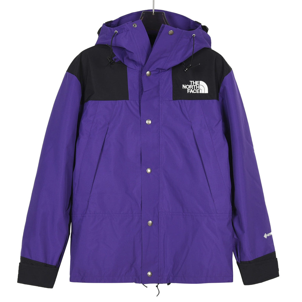 The North Face Men's Hooded Mountain Jacket | Purple & Black Color Block