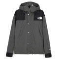 The North Face Men's Hooded Mountain Jacket | Charcoal Grey & Black Color Block