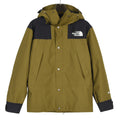 The North Face Men's Hooded Mountain Jacket | Olive Green & Black Color Block