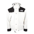 The North Face Women's Men's GORE-TEX Hooded Mountain Jacket - White & Black Color Block Waterproof Shell