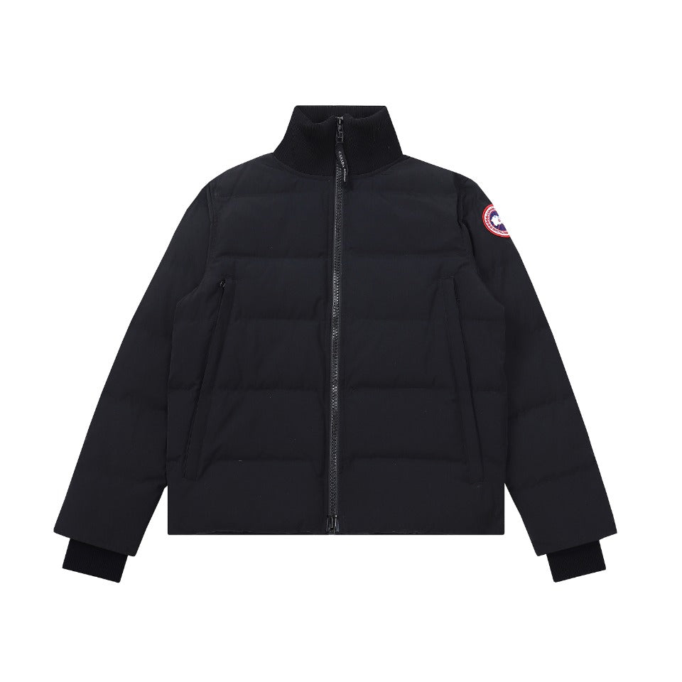 Canada Goose Women's Men's Black Label Cropped Puffer Jacket