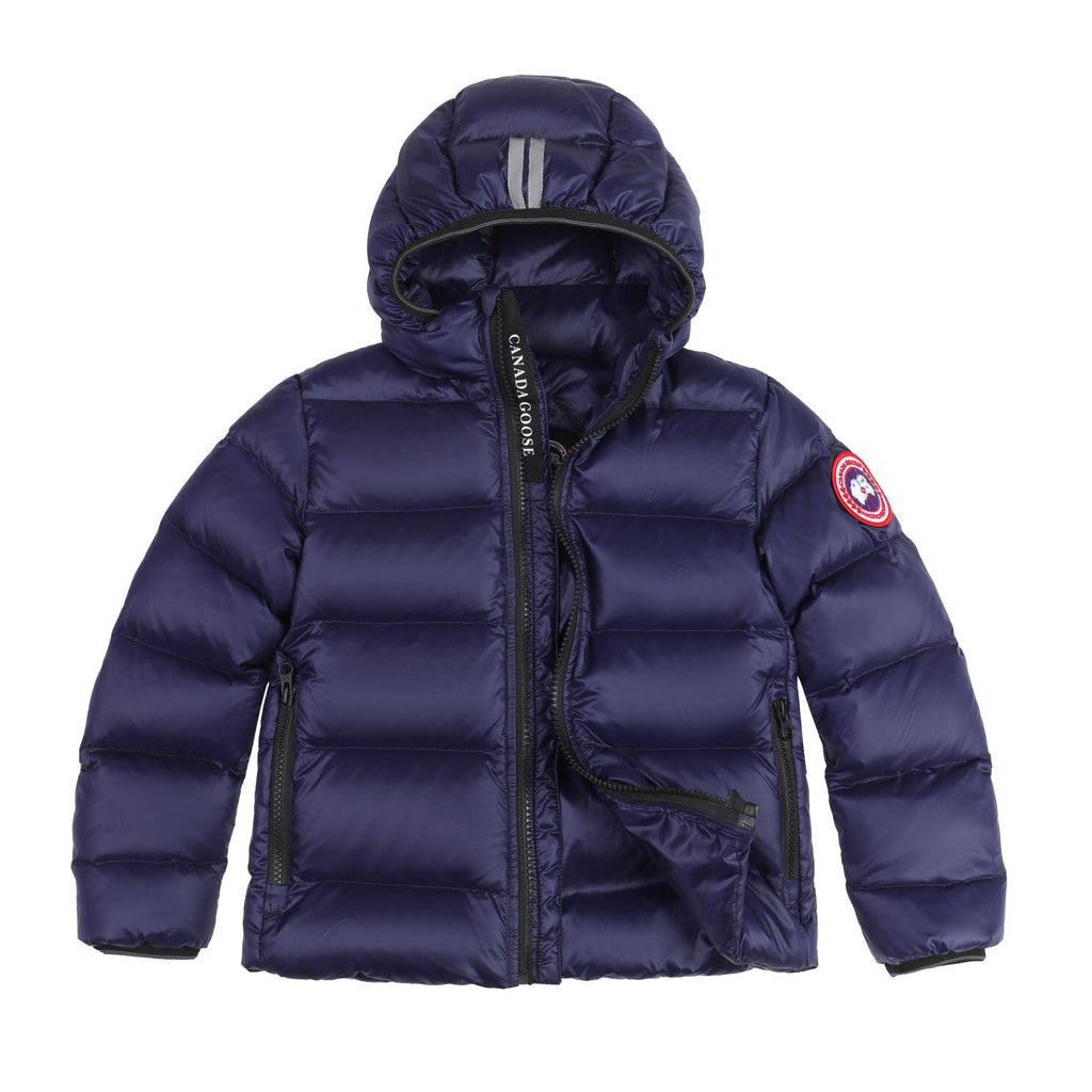 Canada Goose Women's Men's Unisex Hooded Puffer Jacket - Navy Blue