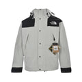 The North Face Men's GORE-TEX Hooded Jacket | White & Black Color Block | Women's Styling Inspiration