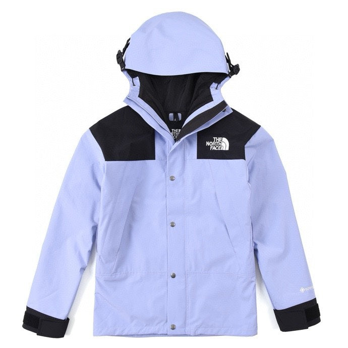 The North Face Mountain Jacket – Light Blue & Black Color Block | Women's & Men's Styling