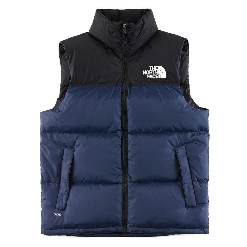 The North Face 700 Fill Color Block Puffer Vest | Black & Navy | Women's & Men's Layering Style