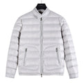 Moncler Women's Men's Lightweight Stand Collar Down Jacket - Light Grey