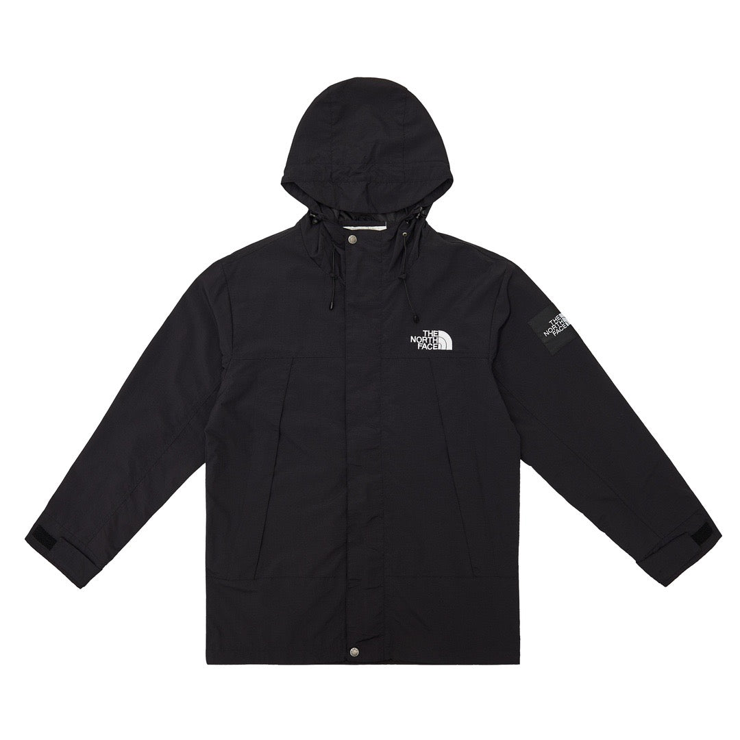 The North Face Women's Men's Hooded Windproof Jacket - Black