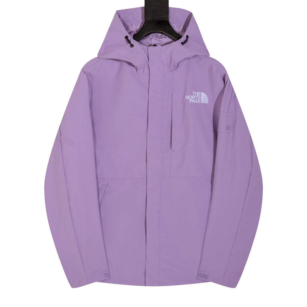 The North Face Women's Men's Hooded Rain Jacket - Light Purple