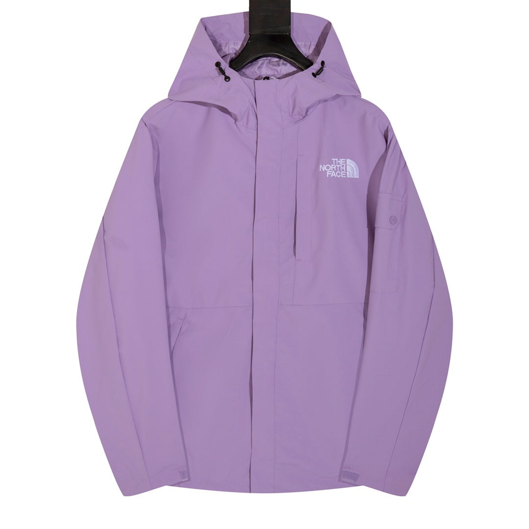 The North Face Women's Men's Hooded Rain Jacket - Light Purple