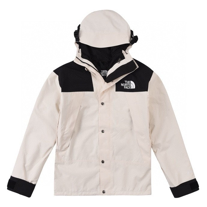 The North Face Mountain Jacket – Off White & Black Color Block | Women's & Men's Styling