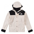 The North Face Mountain Jacket – Off White & Black Color Block | Women's & Men's Styling