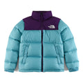 The North Face 1996 Retro Nuptse Jacket – Turquoise & Purple Color Block | Men's & Women's Styling