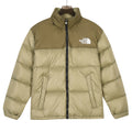 The North Face Color Block Stand Collar Puffer Jacket | Olive Green | Women's & Men's Streetwear Style