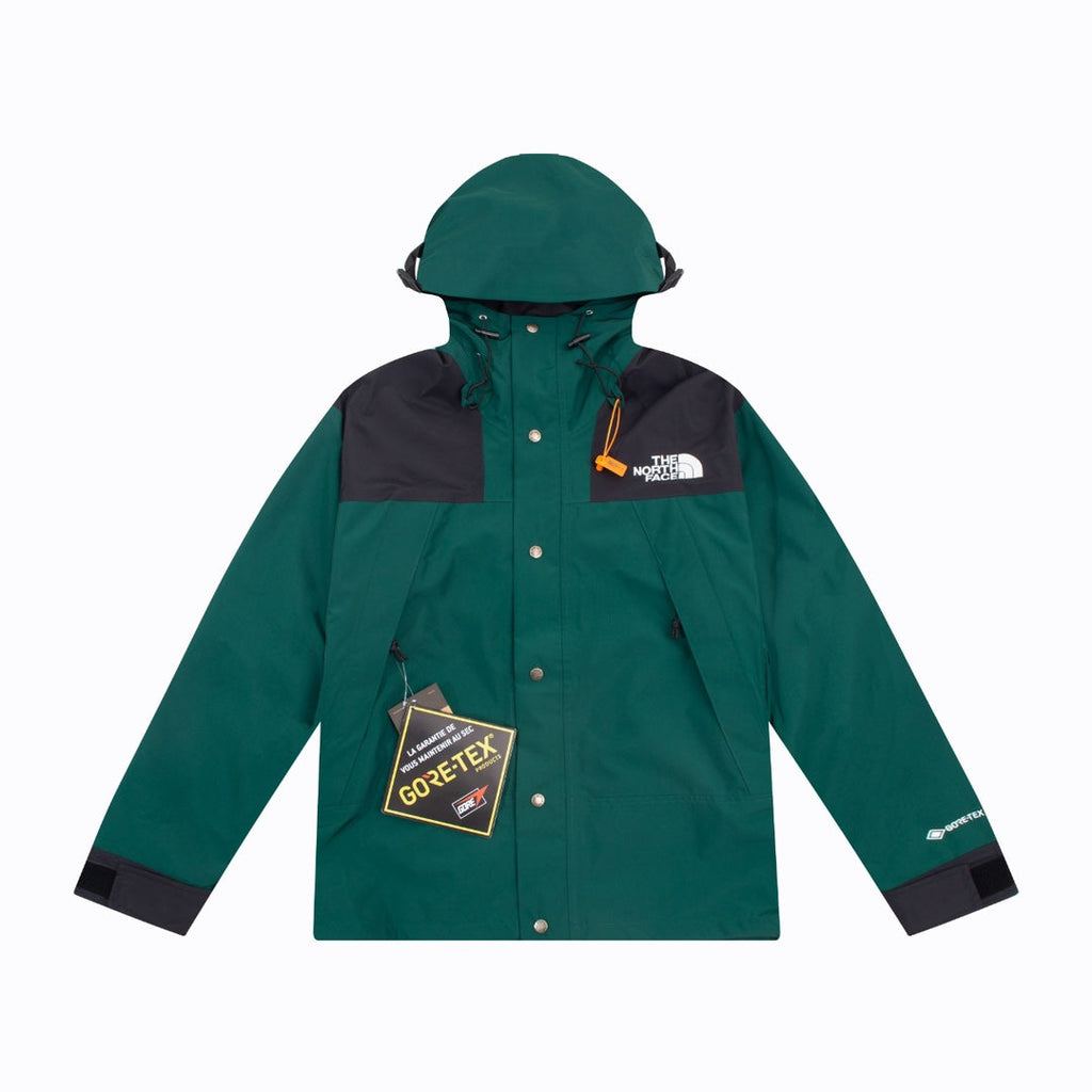 The North Face Men's GORE-TEX Hooded Mountain Jacket | Forest Green & Black Color Block