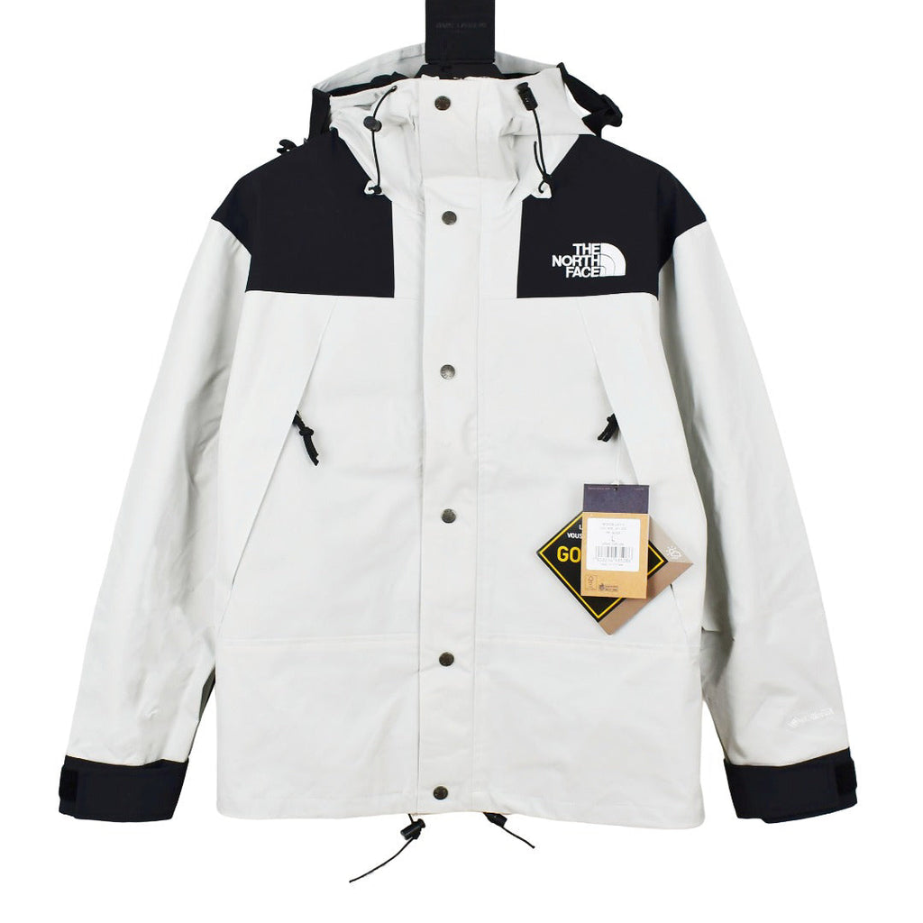 The North Face Men's GORE-TEX Hooded Mountain Jacket | White & Black Color Block