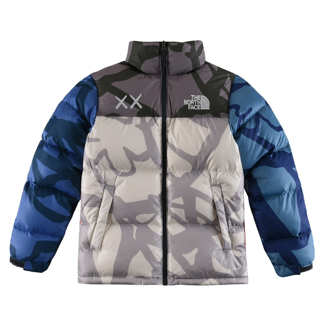 The North Face x KAWS 1996 Retro Nuptse Jacket Multi Camo | Women's & Men's Streetwear