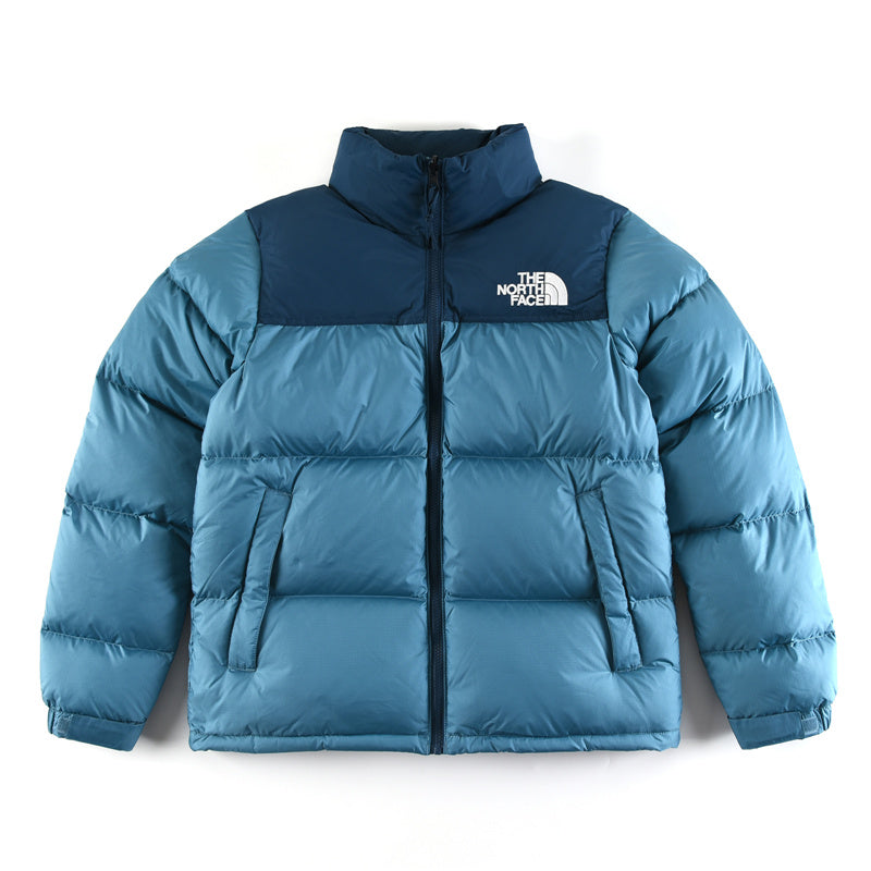 The North Face 1996 Retro Nuptse Jacket – Teal Color Block | Men's & Women's Styling