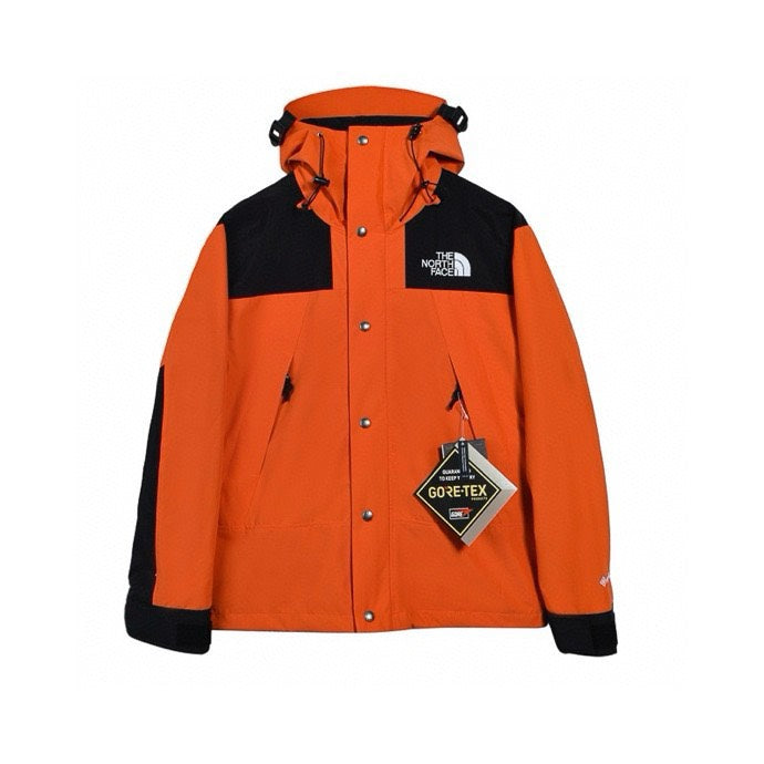 The North Face Mountain Jacket – Orange & Black Color Block | Women's & Men's Styling