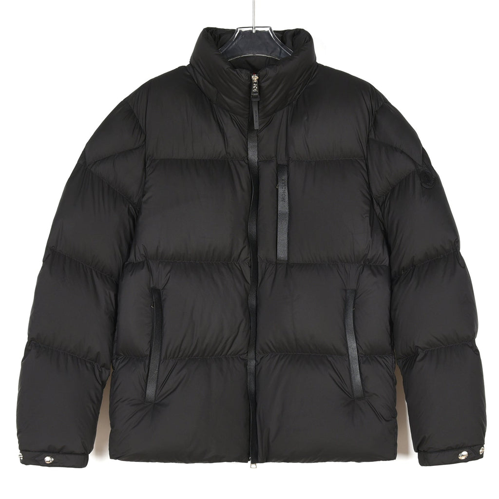 Moncler Women's Men's Thick Stand Collar Down Jacket - Black
