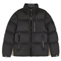Moncler Women's Men's Thick Stand Collar Down Jacket - Black
