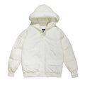 Canada Goose Women's Men's Hooded Down Bomber Jacket - White