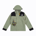 The North Face Men's Sage Green Black Color Block GORE-TEX Hooded Mountain Jacket