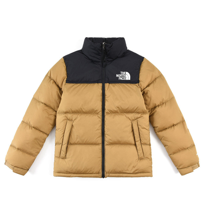 The North Face 1996 Retro Nuptse Jacket – Tan & Black Color Block | Women's & Men's Styling