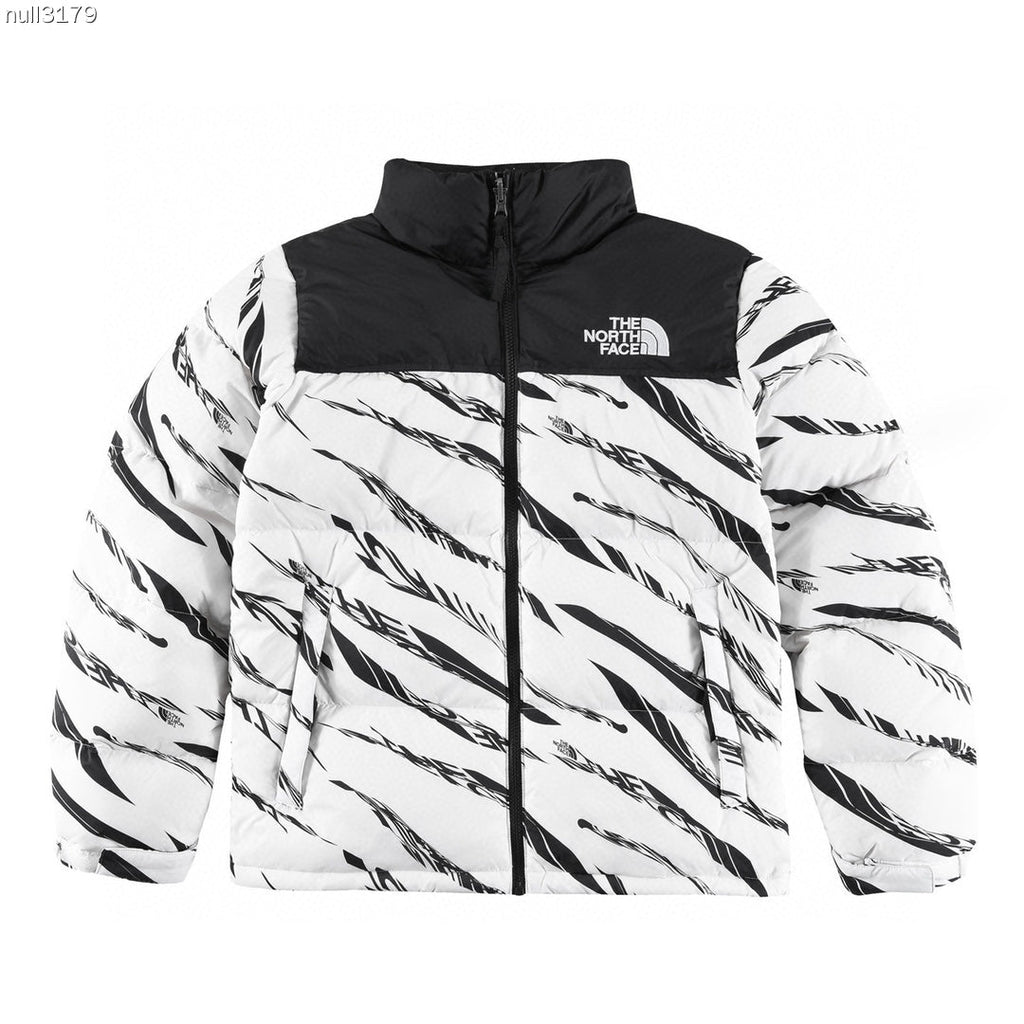 The North Face 1996 Retro Nuptse Jacket – White & Black Graphic Print | Women's & Men's Styling