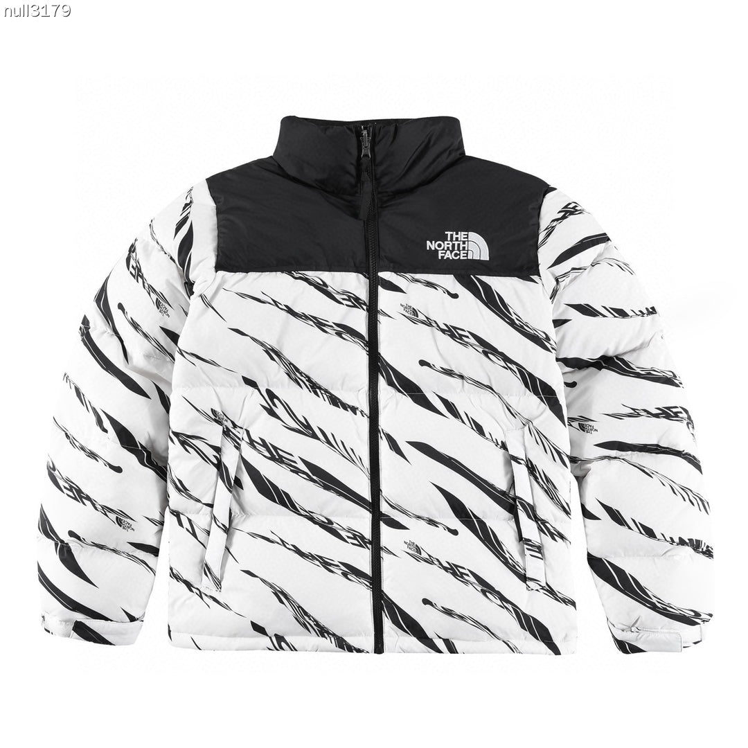 The North Face 1996 Retro Nuptse Jacket – White & Black Graphic Print | Women's & Men's Styling