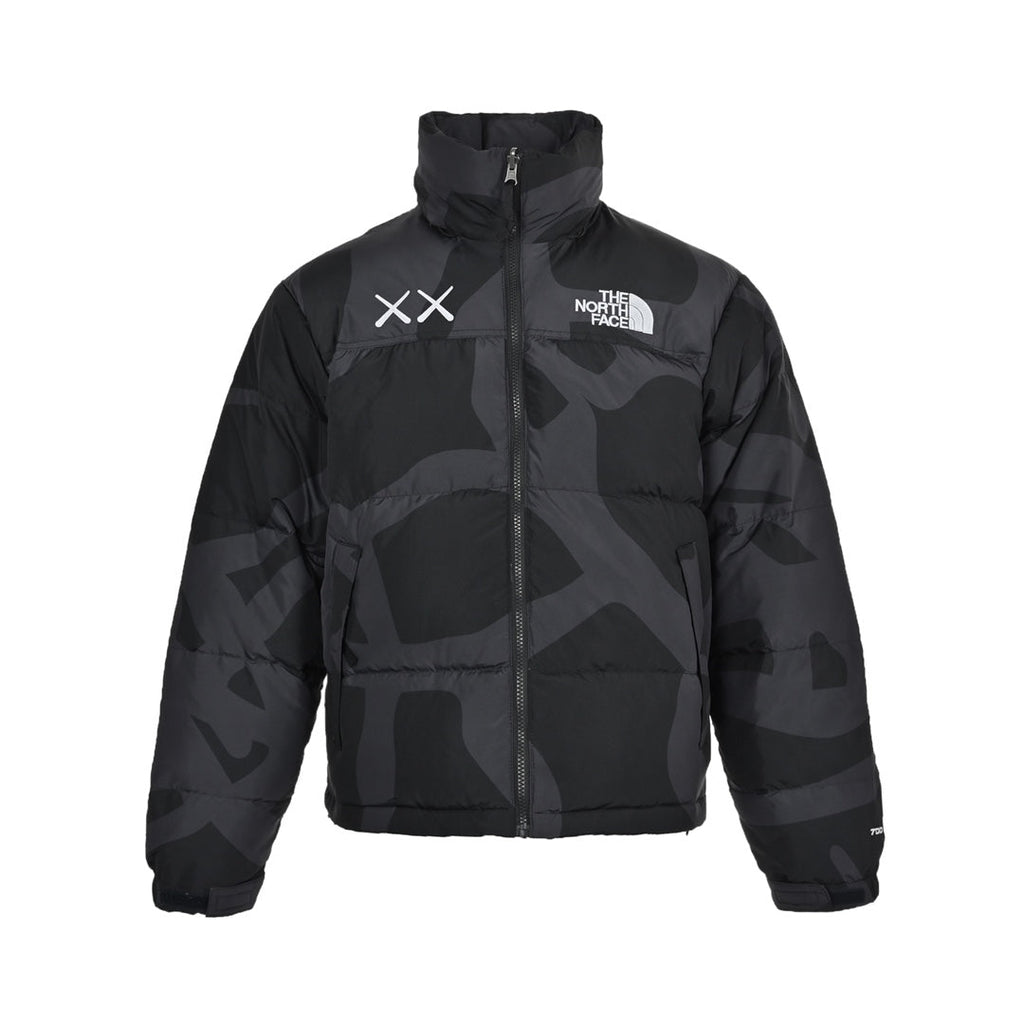 The North Face x KAWS 1996 Retro Nuptse Jacket Black Camo | Women's & Men's Streetwear